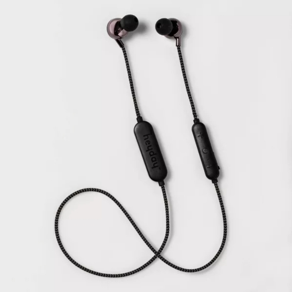 Matte Black Bluetooth Wireless Earbuds With Built-in Mic - Heyday - Picture 1 of 9